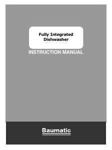 Manual Baumatic BDI 1L38B-80 Dishwasher
