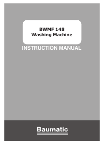 Manual Baumatic BWMF148 Washing Machine