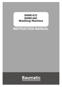 Handleiding Baumatic BWMI148D-80 Wasmachine