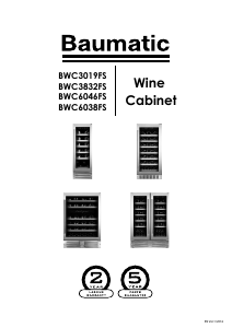 Manual Baumatic BWC3832FS Wine Cabinet