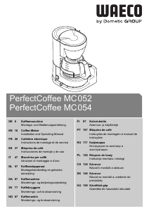 Руководство Waeco PerfectCoffee MC052 Кофе-машина