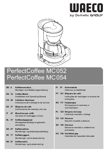 Manual Waeco PerfectCoffee MC054 Coffee Machine