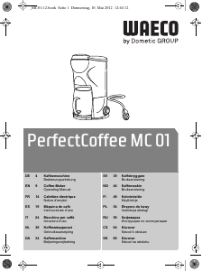 Manual de uso Waeco PerfectCoffee MC01 Máquina de café