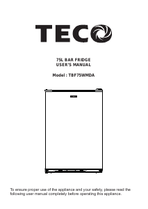 Manual TECO TBF75WMDA Refrigerator