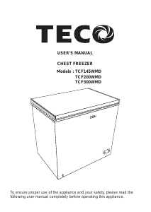 Handleiding TECO TCF300WMD Vriezer