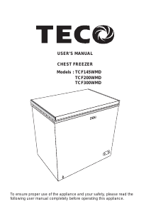 Manual TECO TCF145WMD Freezer