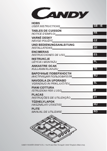 Manuale Candy CLG64SPN Piano cottura