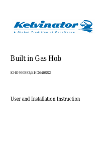Manual Kelvinator KHG950SS2 Hob