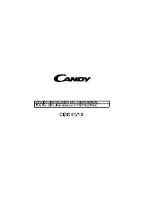 كتيب مدخنة موقد طبخ CIDC 61/1 X Candy