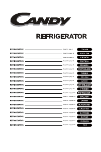 Manual Candy CCTOS 544WH Frigorífico