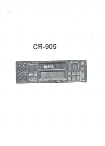 Handleiding Volvo CR-905 Autoradio