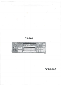 Manual Volvo CR-906 Car Radio