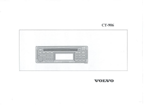 Bedienungsanleitung Volvo CT-906 Autoradio
