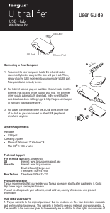 Handleiding Targus ACH121US USB hub