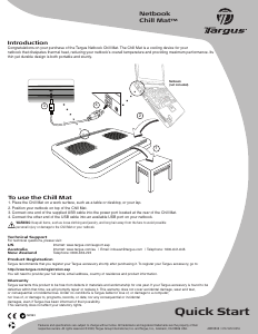 Handleiding Targus AWE39US1 Laptopkoeler