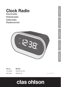 Käyttöohje Clas Ohlson R0084-N Radioherätyskello