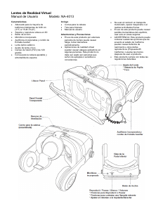 Manual de uso Naxa NA-4013 Gafas de realidad virtual