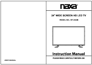 Manual Naxa NT-2410B LED Television