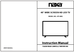 Manual Naxa NT-4001 LED Television