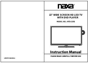 Handleiding Naxa NTD-2255 LED televisie
