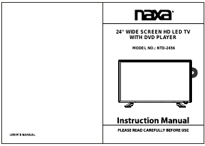 Manual Naxa NTD-2456 LED Television