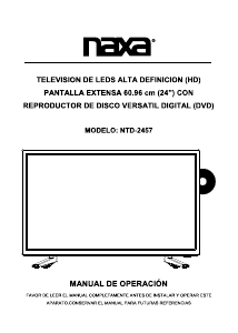 Manual de uso Naxa NTD-2457 Televisor de LED