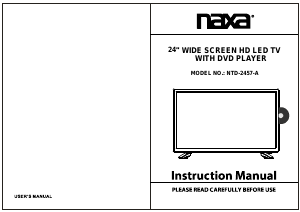 Manual Naxa NTD-2457A LED Television