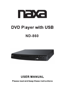 Handleiding Naxa ND-860 DVD speler