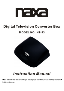 Manual Naxa NT-53 Digital Receiver