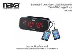 Manual Naxa NRC-182 Alarm Clock Radio