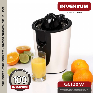Handleiding Inventum GC100W Citruspers