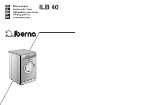Manual Iberna ILB 40-01S Washing Machine