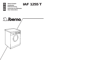 Manual Iberna LB IAF 1255 T Máquina de lavar roupa