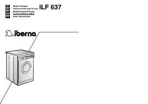 Manual de uso Iberna LB ILF 637 Lavadora