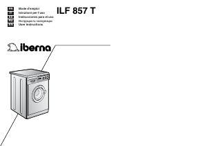 Manuale Iberna LB ILF 857 T Lavatrice