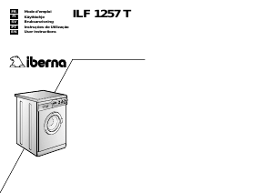 Manual Iberna LB ILF 1257 T Máquina de lavar roupa