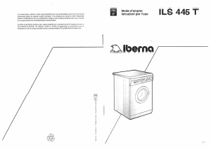 Manuale Iberna LB ILS 445 T Lavatrice