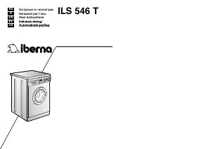 Manuale Iberna LB ILS 546 AT Lavatrice