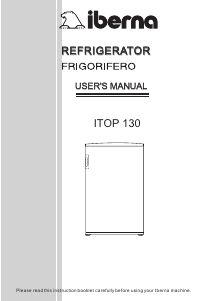 Manuale Iberna ITOP 130 S Frigorifero