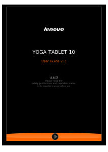 Manual Lenovo Yoga 10 Tablet