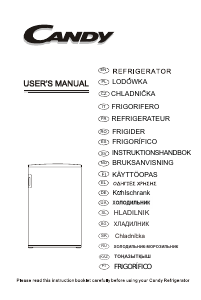 Manual Candy CCTOS 502XH Frigorífico