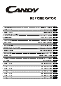 Manuale Candy CFD 2464 E Frigorifero-congelatore