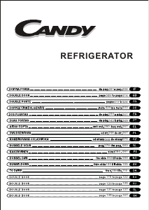 Manuál Candy CFD 3450/1 E Lednice s mrazákem