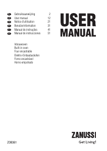 Manual Zanussi ZOB361B Forno