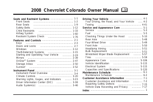 Handleiding Chevrolet Colorado (2008)