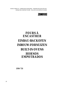 Handleiding Zanussi ZBN721N Oven
