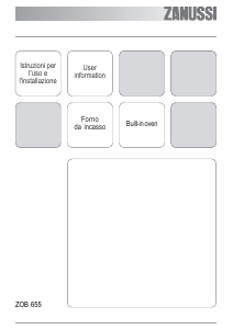 Manuale Zanussi ZOB655X Forno