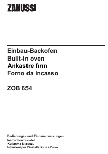 Bedienungsanleitung Zanussi ZOB654X Backofen