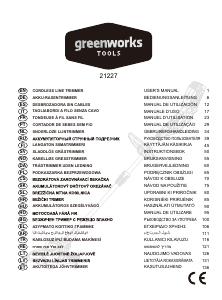 Bruksanvisning Greenworks G24LT30M Grästrimmer