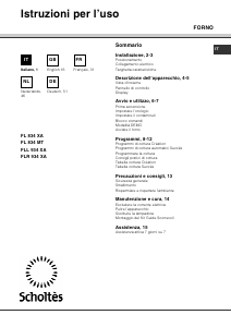 Manuale Scholtès FLR 934 XA Forno